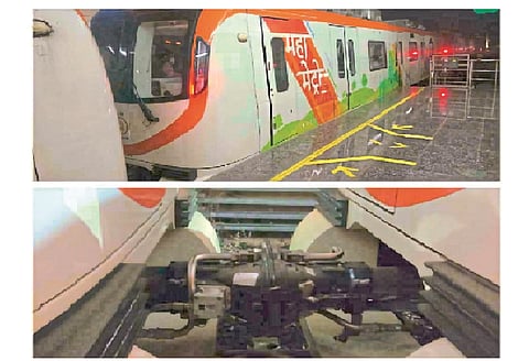 passengers surprise by seeing metro mock drill in nagpur