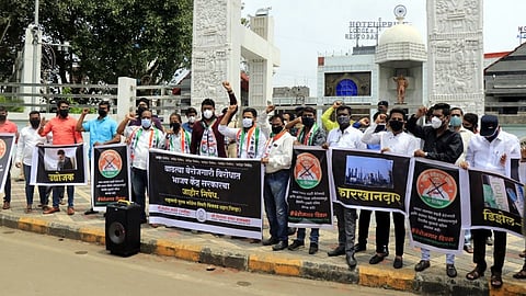 पिंपरी-चिंचवडमध्ये केंद्र सरकारच्या विरोधात राष्ट्रवादी कॉंग्रेसचं आंदोलन 