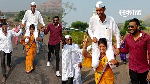 Wife Life husband After winning pali gram panchayat Election 2021