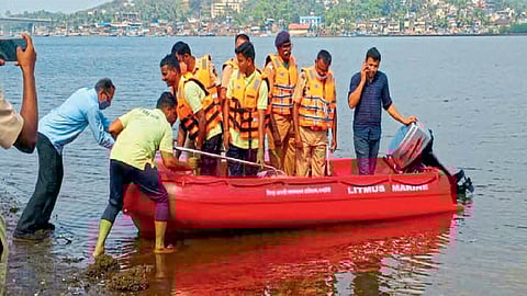 new develop boat for disaster in konkan river in ratnagiri