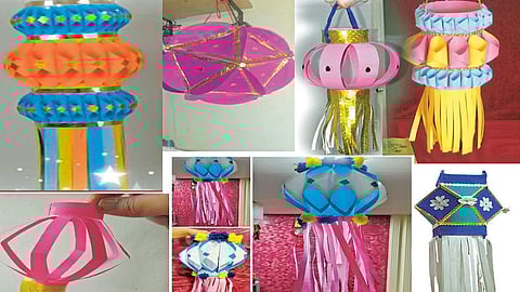 Diwali Festival 2020 व्वा.. क्या बात है! विद्यार्थ्यांनी बनवले स्वकमाईतून पर्यावरणपूरक कंदील