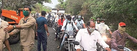 The tree fell and the road was closed