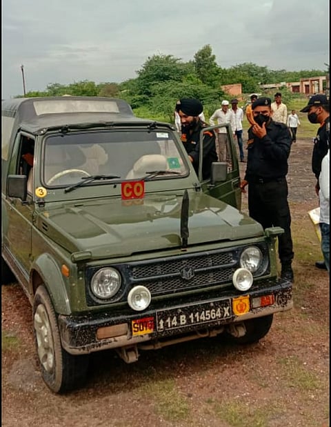 Military inspection of this village in Parner again