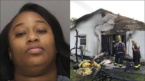 Woman burns down lovers house after he calls for sex but fell asleep