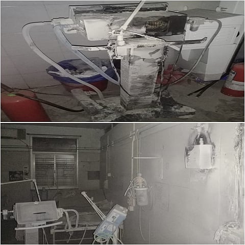 Fire in CPR covid hospital in kolhapur reason short sircit but no any mortality in fire