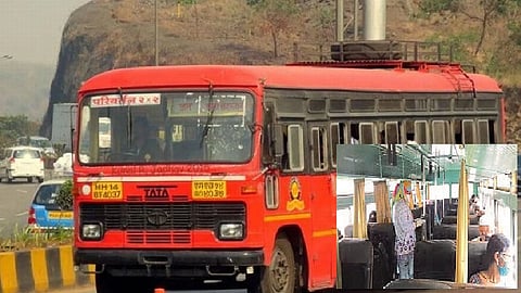 Passenger safety first ... curtains installed in ST buses