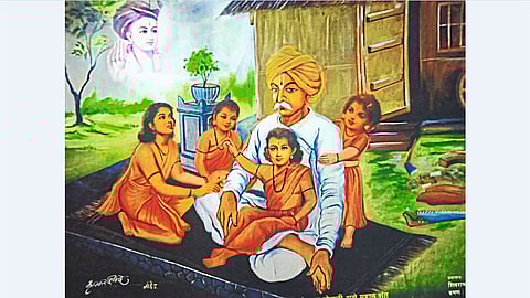 ज्ञानेश्‍वर माउली व भावंडांसह भोजलिंगकाका.