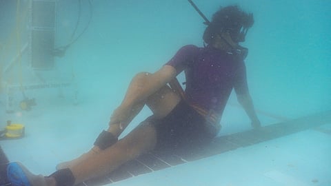 Under Water Yoga