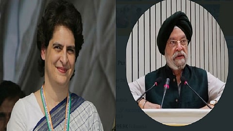  priyanka gandhi, 35 lodhi estate govt bungalow ,  hardeep puri, Congress,BJP
