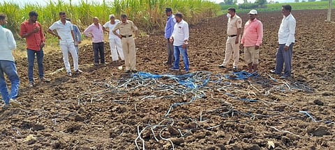 This is the second cable theft in eight days in Yedgaon area.jpg