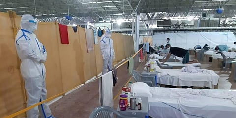 The government's free Covid Center was closed