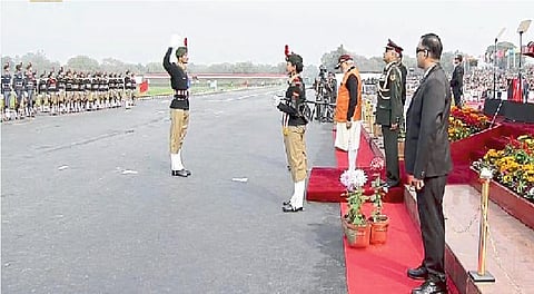 Ajara Mahavidhaylay's Student Rajvardhan Participates In The Parade In Delhi Kolhapur Marathi News