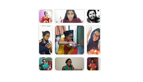 वर्धा : लॉकडाउन थिएटरमध्ये विविध कलाकृती सादर करताना कलाकार.