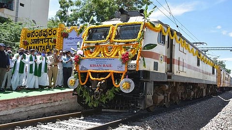 Now 50 percent discount for farmers in kisan rail 