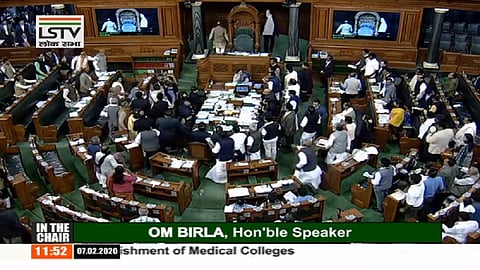 lok sabha adjourned after uproar over Rahul Gandhi statement on pm Modi 