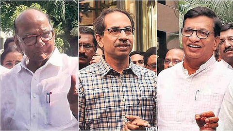 meeting of NCP Shivsena and Congress at Sofitel hotel 