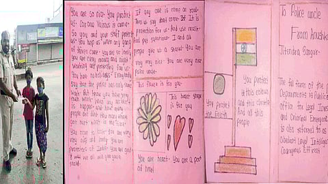 little girl wrote a letter to the police in kolhapur