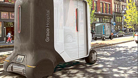 Self-driving robotic clinic!