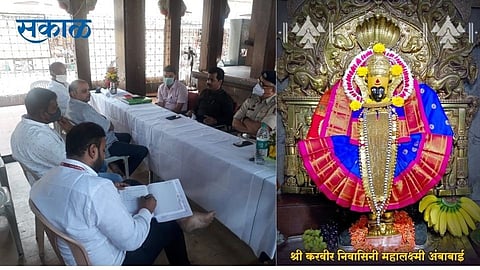 Change in Darshan time at Karveer resident Shri Ambabai temple available at the same time marathi news