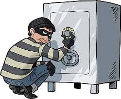 The thieving haddos ... no longer safe in the house