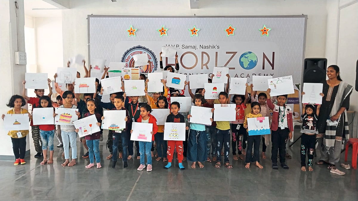 SAKAL Drawing Competition 2023 सिडकोत चित्रांच्या दुनियेत रमले बालगोपाल!