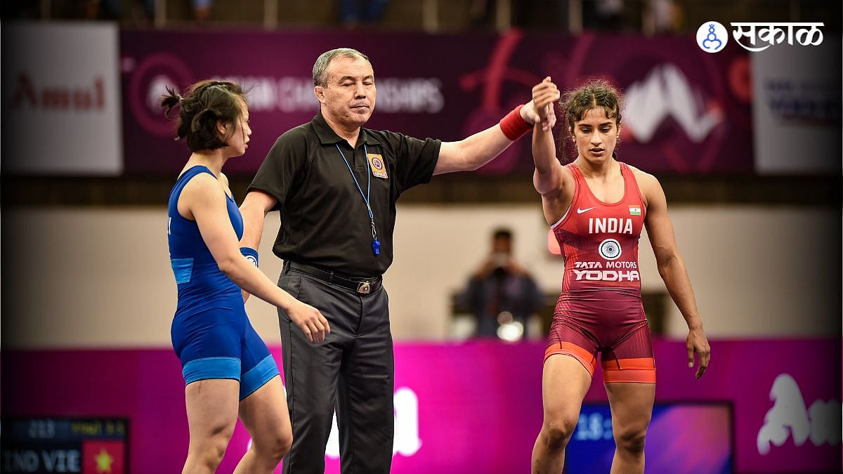 Vinesh Phogat विनेशने मिळवलं पॅरिस ऑलिंपिकचं तिकीट, आशिया पात्रता
