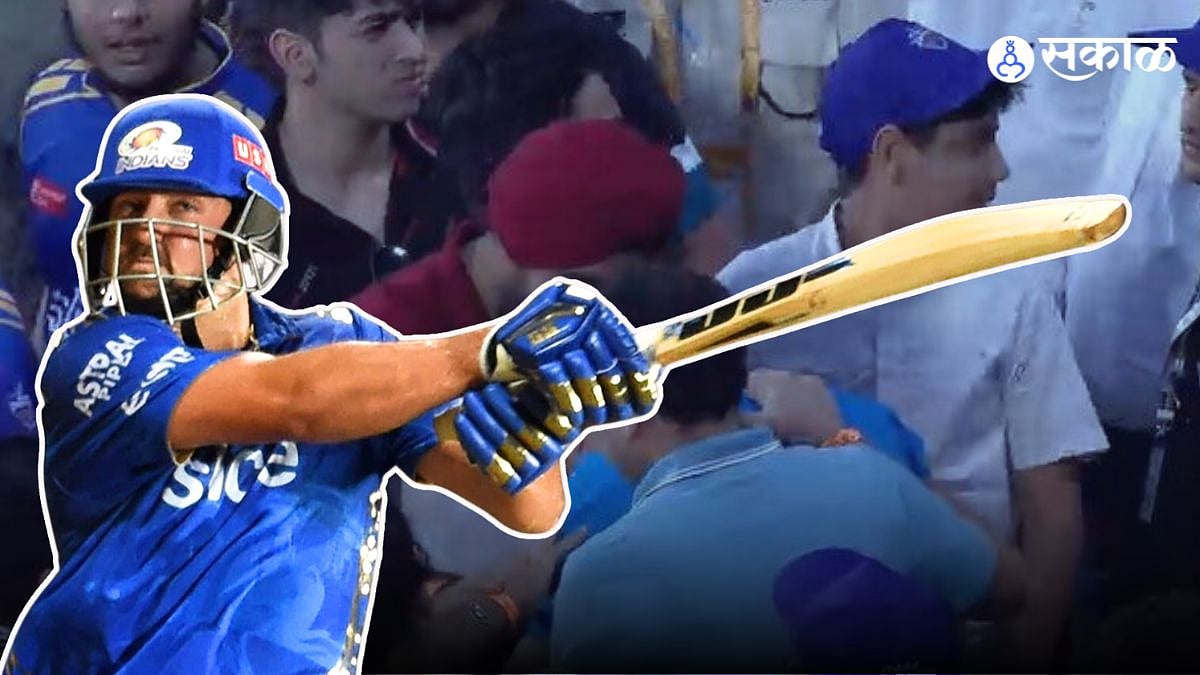 DC vs MI, IPL 2024: टीम डेविडचा कडक षटकार, मात्र संपूर्ण स्टेडियम ...