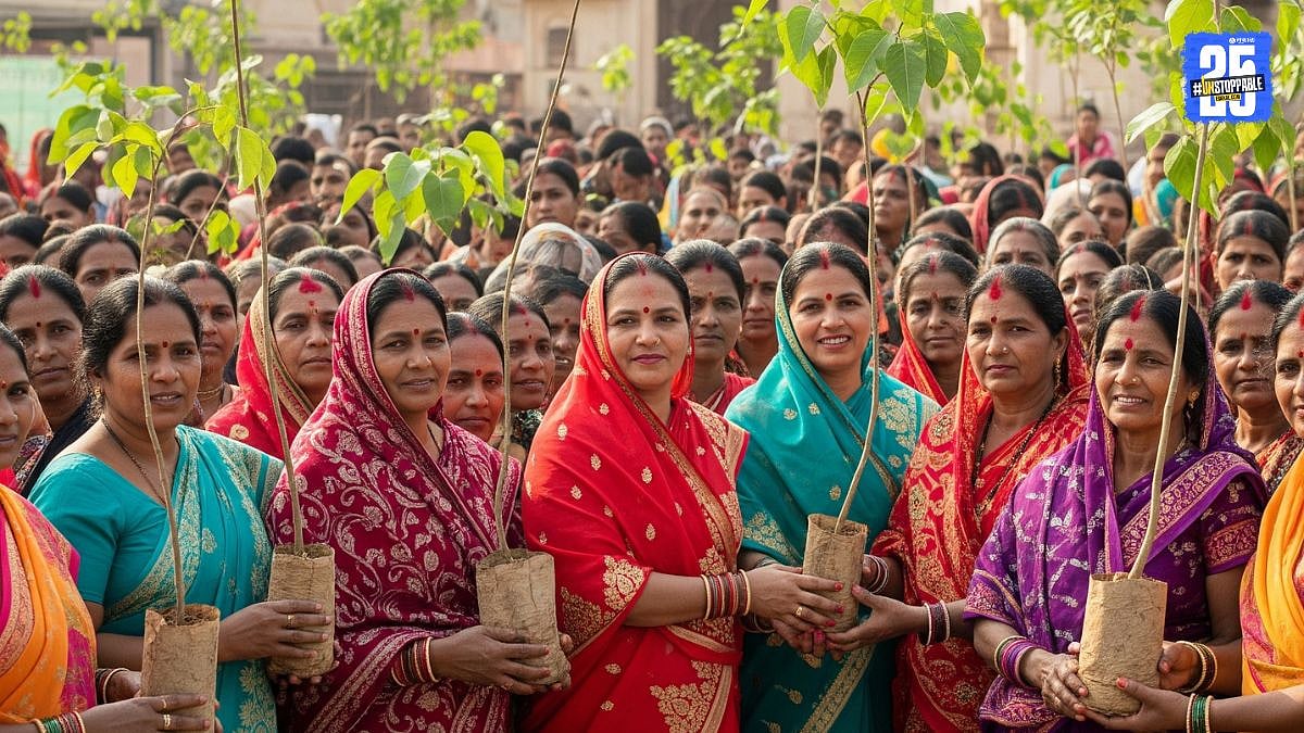 Vat Purnima : वटपौर्णिमेच्या दिवशी महिलांना वटवृक्षांचे वितरण Women ...