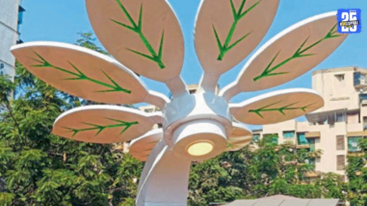 Panvel Solar Trees पनवेलमध्ये पाच सौरवृक्ष उभारले; स्वच्छ ऊर्जा व ...