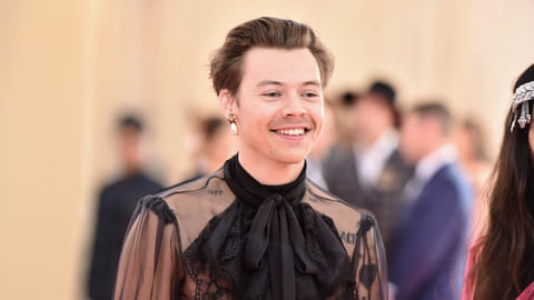 Harry Styles attends The 2019 Met Gala Celebrating Camp: Notes on Fashion at Metropolitan Museum of Art on May 06, 2019 in New York City.