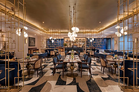 Tyde’s visualised and rendered as a design-forward dining venue by the Australian design studio Woods Bagot
