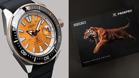 Seiko's limited edition tiger watch for indian market launched t 1.07 lakh.