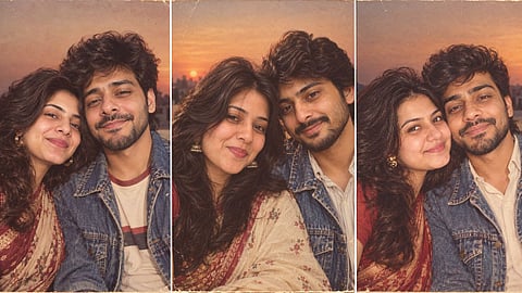 prompt for 80s photo for couple