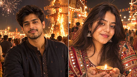 dussehra prompt gemini for boys and girls