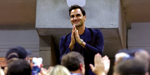 Rolex Daytona ‘100th Anniversary 24H Hours of Le Mans’ Yellow Gold 40MM on Roger Federer at the 2024 US Open