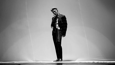 Lay Zhang performs in Beijing, China
