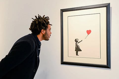 Banksy's Art Work : A Girl with a Balloon