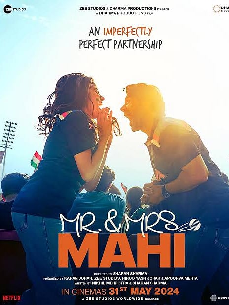 "Mr & Mrs Mahi", starring Rajkummar Rao and Janhvi Kapoor