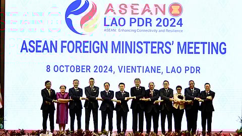 Southeast Asian leaders meet in Laos in a summit to tackle crisis in Myanmar and disputed sea