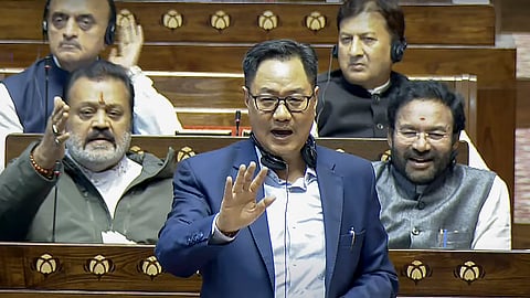 "More chaos you create, more public will reject you": Rijiju slams Oppn over ruckus in both Houses