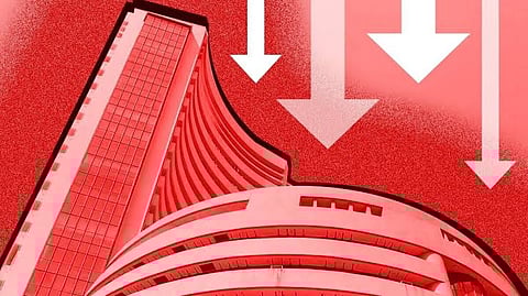 Stock markets cut short 6-day rally, Sensex falls 344 pts amid profit-taking, foreign fund outflows