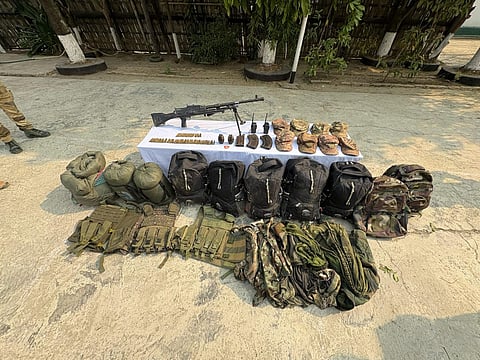 Caches of arms recovered in Manipur, six militants held