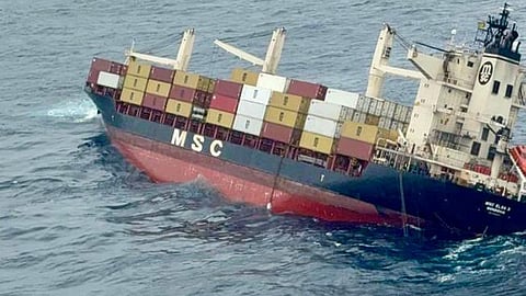 Liberian cargo ship sinks off Kerala coast; all 24 crew rescued