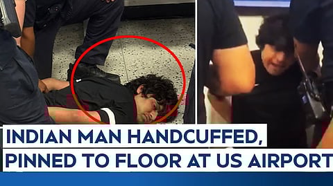 Indian student handcuffed, pinned to the ground at US Airport; Congress slams PM Modi's silence