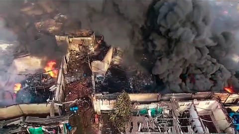 Fire breaks out at textile processing unit in Thane district