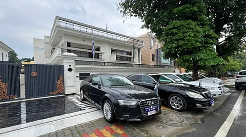 Fake embassy of fictional nations busted in Ghaziabad; Luxury cars, diplomatic gear seized
