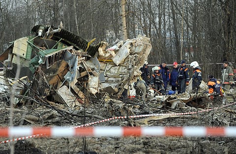 Russian passenger plane with 49 on board crashes; rescuers find debris on fire