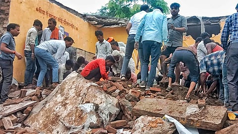 Seven children killed as school building collapses in Rajasthan, people accuse admin of negligence