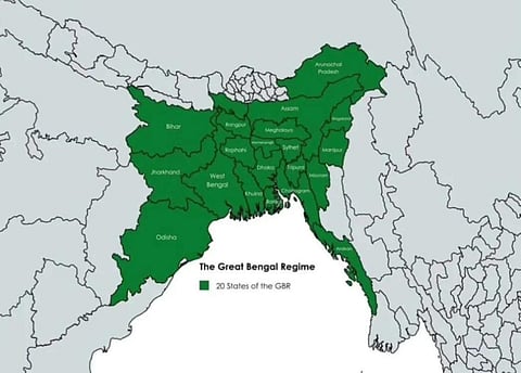 Greater Bangladesh map sparks alarm: Turkey-backed Saltanat-e-Bangla targets Indian territory
