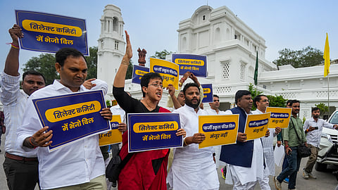 Atishi among AAP MLAs marshalled out amid row over 'phansi ghar' in Delhi Assembly
